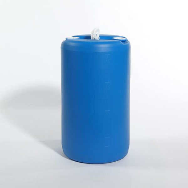 Plstc Drum, Fittings, Tght Hd Blu, 20 gal.