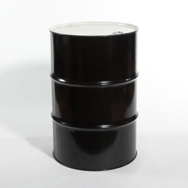 Stl Drum, Gasket Fittings, TH, Blk, 55 gal.