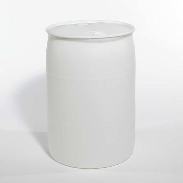 Plstc Drum, Fittings, TH, Natural, 55 gal.