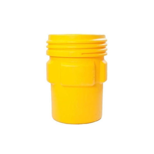 Plastic Drum, OH Screw Top, 95 gal., Yl