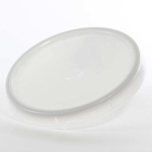 Cover, HDPE, Natural, 3.5-6 gal., Height: 1-7/16