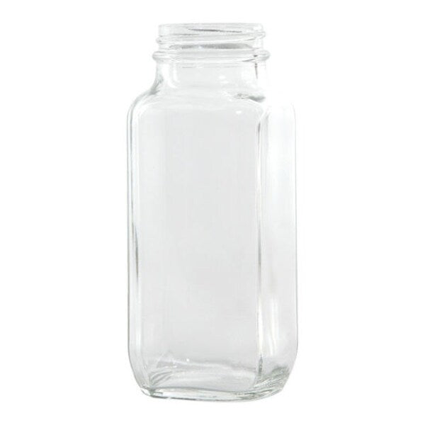 Square Glass Bottle, 8 oz.