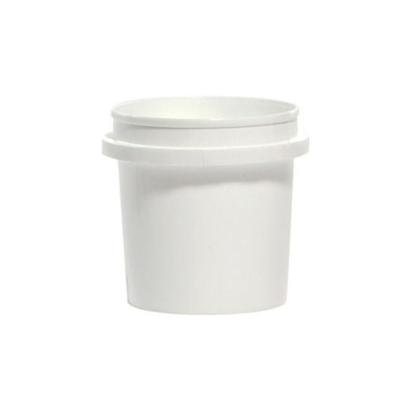 HDPE Tub, White, 8 oz., Height: 3.07