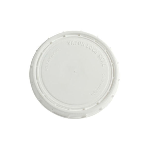 HDPE Tub, White, 8 oz., Height: 0.435