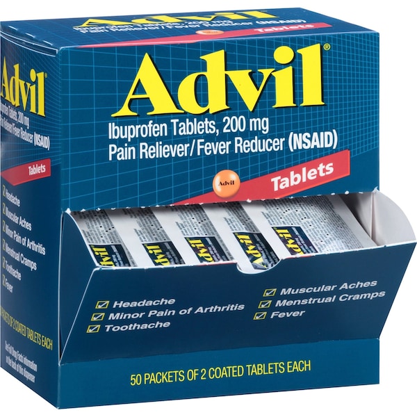 Pain Relief, Tablet, 200mg Size, PK100