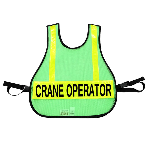 Crane Operator Safety Vest, Lime Green