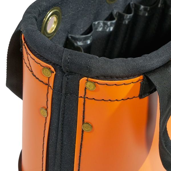 Tool Storage Bucket, Orange/Black, 10