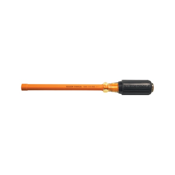 Insulated 1/4-Inch Nut Driver, 6-Inch Hollow Shaft