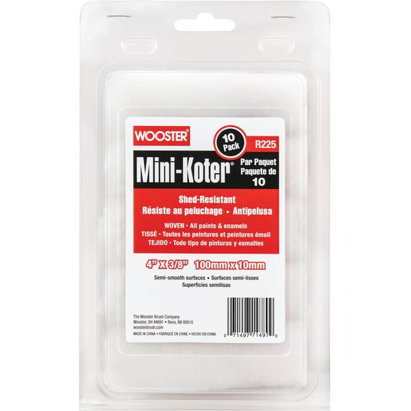 Woven Paint Roller Cover, Semi-Smooth, 4