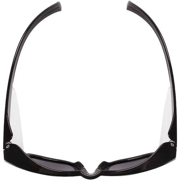 Safety Glasses, Traditional Smoke Polycarbonate Lens, Anti-Fog