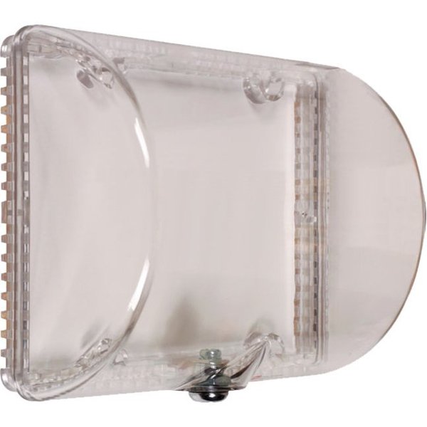 Flush Mount Clear Poly Thermostat Cover W/Key Lock 5-3/8