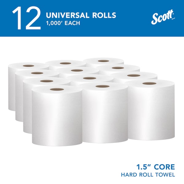Essential Universal High-Capacity Hard Roll Towels, 1.5