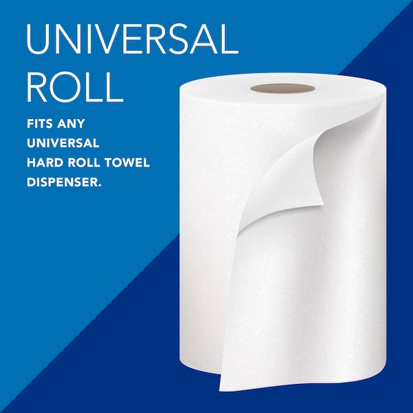 Essential Universal High-Capacity Hard Roll Towels, 1.5
