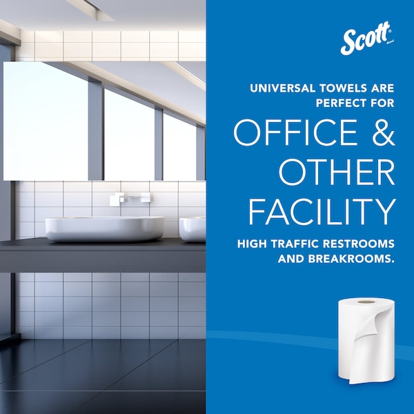Essential Universal High-Capacity Hard Roll Towels, 1.5
