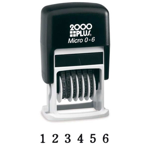 Numberer Stamp, 6 Band, Black Ink