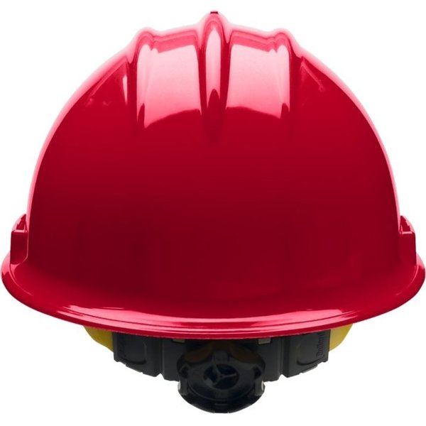 Front Brim Hard Hat, Type 1, Class E, Ratchet (6-Point), Red
