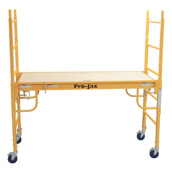 Pro-Jax Utility Scaffold w/Guardrails and Outriggers - 8' L x 11'6