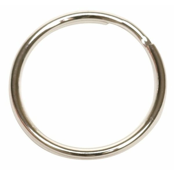 Split Key Ring, 1 in Ring Size, Nickel