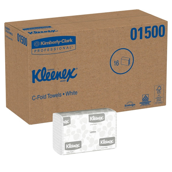 Kleenex C-Fold Paper Towels, 1, 150, White