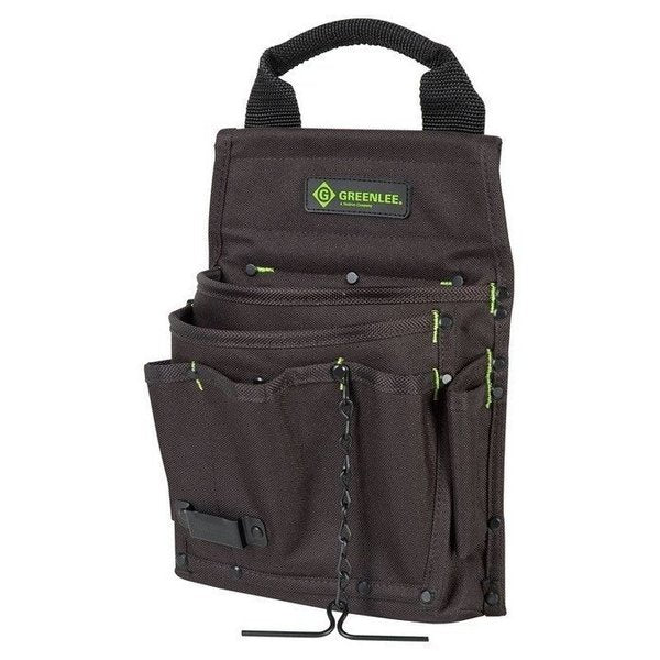 Tool Caddy, Cordura Fabric, 7 Pockets, Black, 11