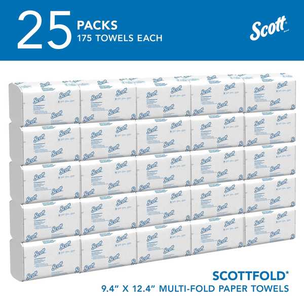 Scottfold Multifold Paper Towels, 9.4