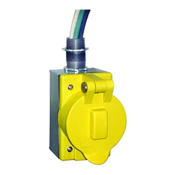 POWER RECEPTACLE w/METAL W/P BOX 21
