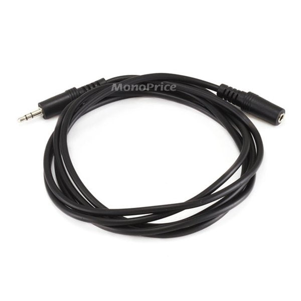 Audio Cable, 3.5mm, M/F, 6 Ft