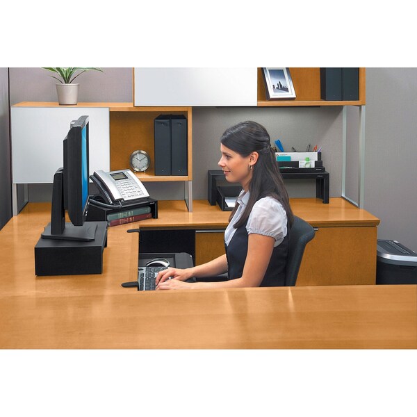 Monitor Riser, Black/Pearl