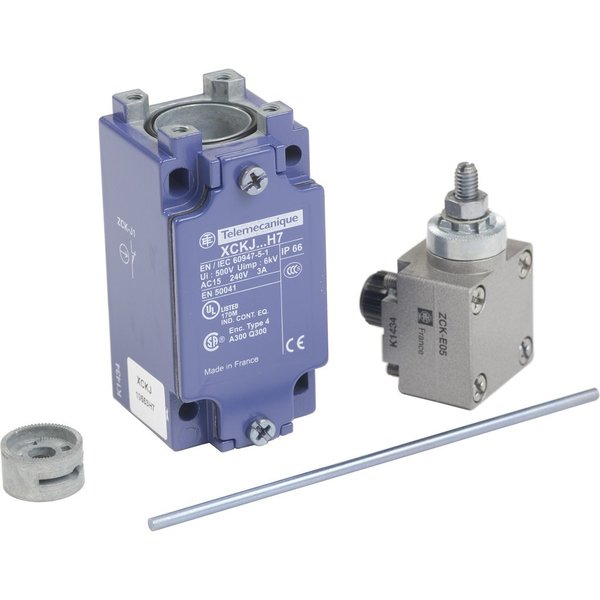 Limit Switch, Adjustable Rod, Rotary, 1NC/1NO, 10A @ 240V AC