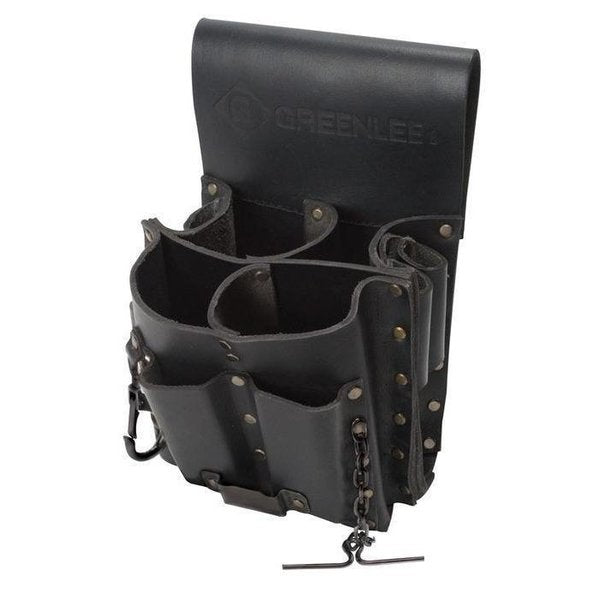 Black Leather 8 Pockets