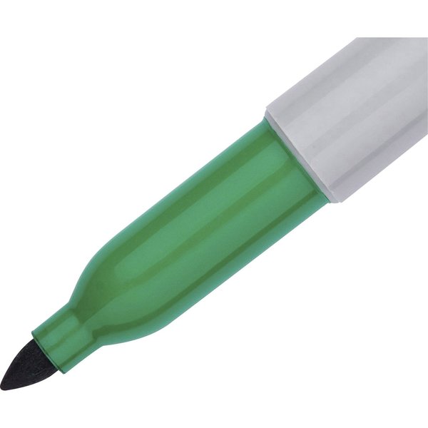 Permanent Marker, Fine Tip Green PK12