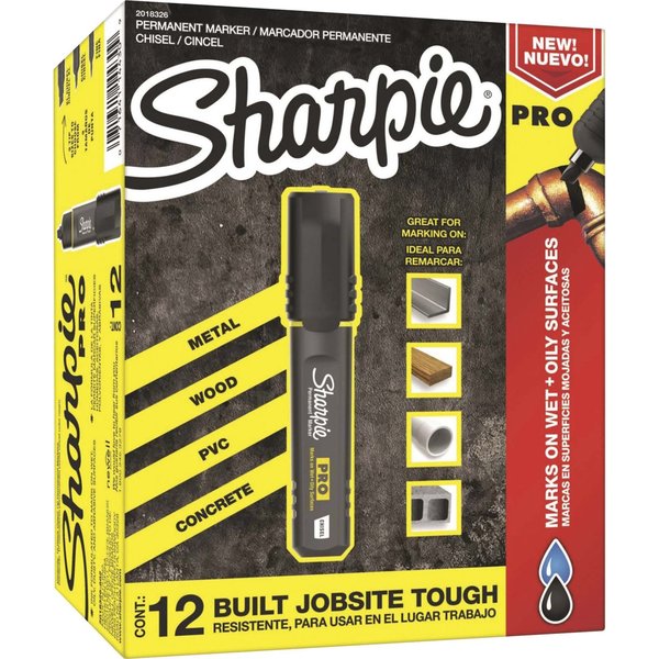 Permanent Marker, Chisel, AP Certif, PK12