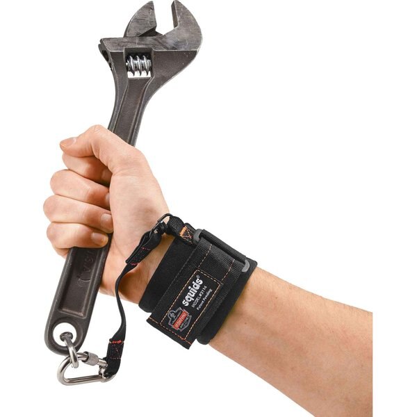 Wrist Tool Lanyard, Carabiner, 8in.L, Black