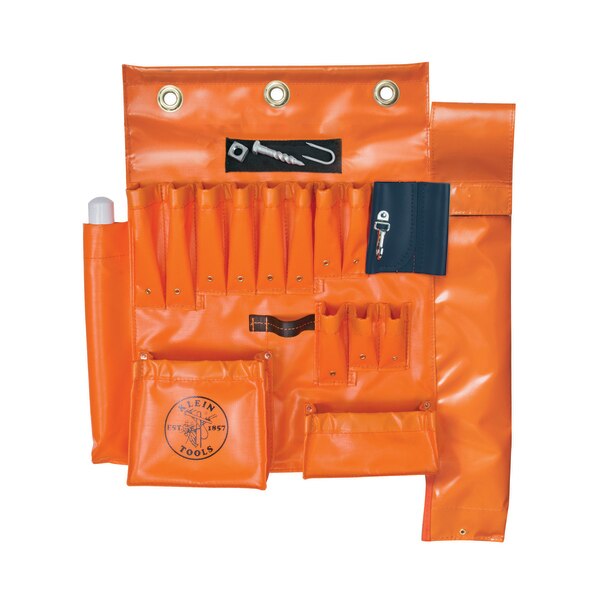 Orange vinyl 16 Pockets