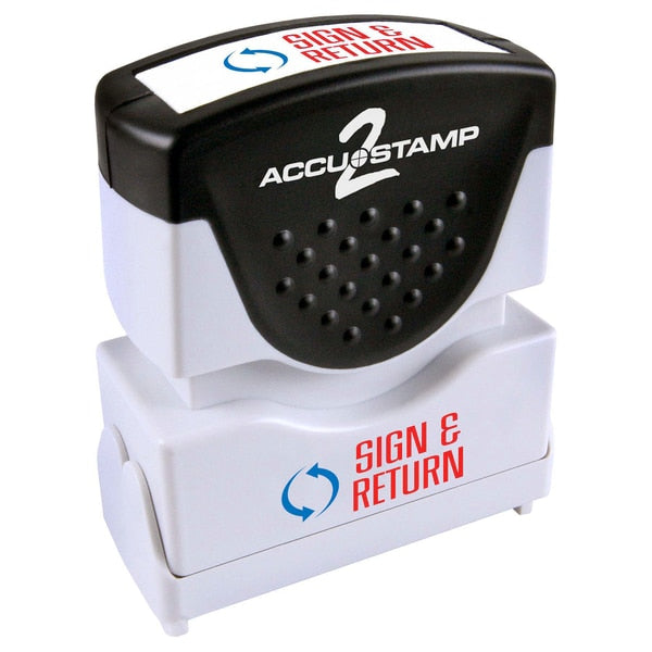 Message Stamp, Sign/Return, Red/Blue