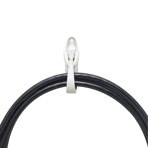 Cord Bundler Hook, Molded Plastic, 1In, PK2