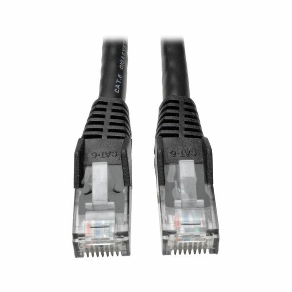 Cat6 Cable, Snagless, Molded, Black, 25ft
