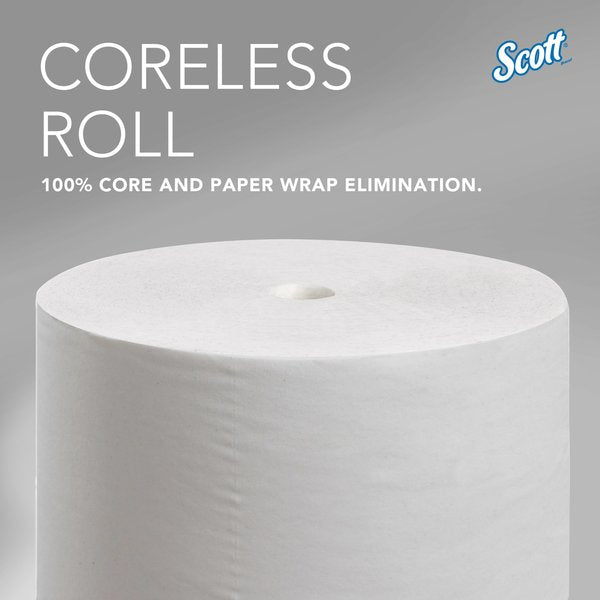 Coreless High-Capacity Standard Roll Toilet Paper, 2-Ply, White, (1,000 Sheets/Roll, 36 Rolls)
