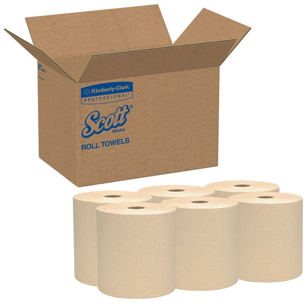 Essential Perforated Roll Paper Towels, 1, Continuous Roll, 800 ft, Natural, 12 PK
