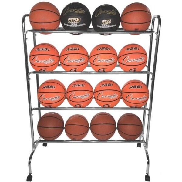 Basketball Cart, 4 tier, 16 ball capacity