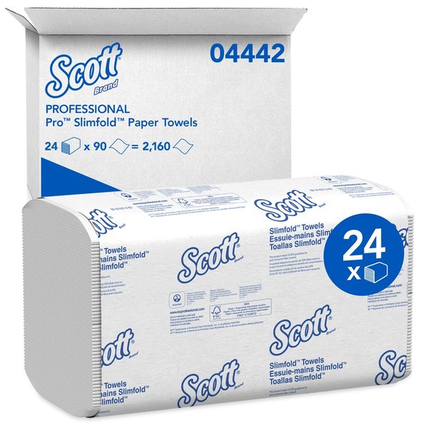 Scott Control Slimfold Multifold Paper Towels, 1, 90, White, 24 PK