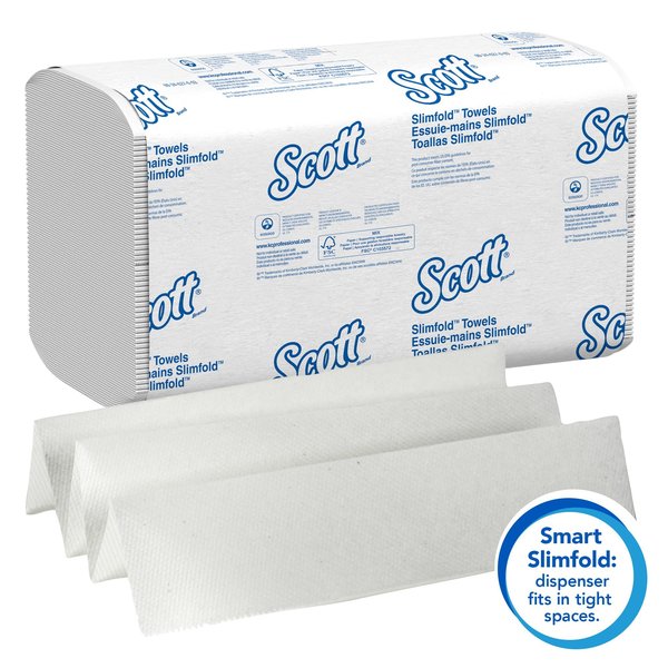 Scott Control Slimfold Multifold Paper Towels, 1, 90, White, 24 PK
