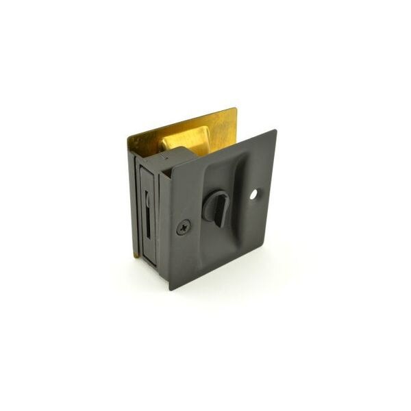 Privacy Pocket Door Lock Square Cutout for 1-3/8