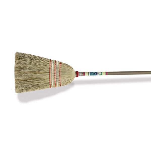 Broom, Natural, 7 in L Bristles