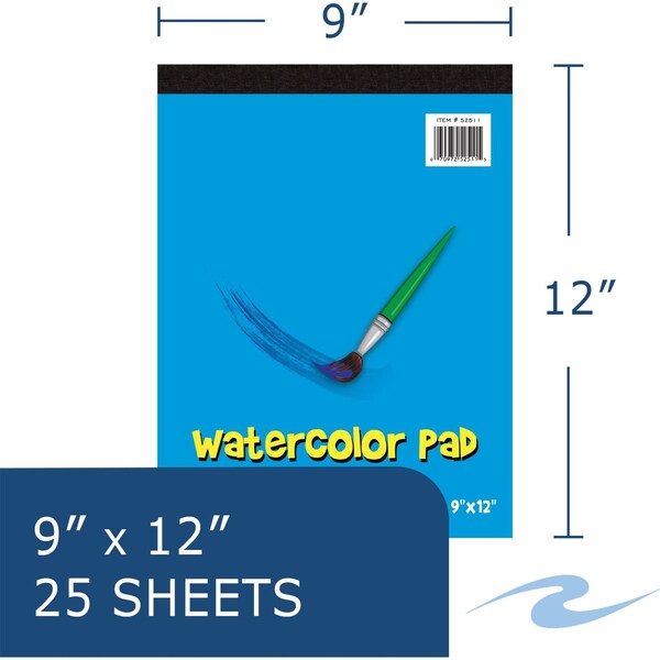 Case of Kids Watercolor Paper Pad, 9