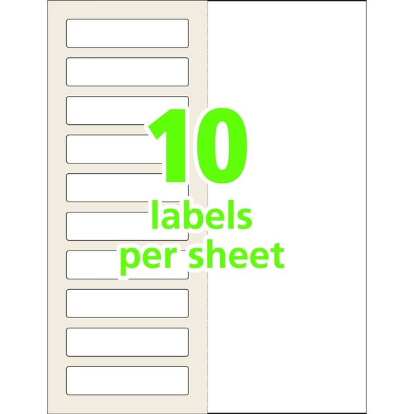 AveryÂ® Easy AlignÂ® Self-Laminating ID Labels, 00757, 1-1/32