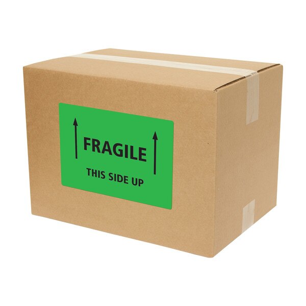 Neon Shipping Labels, Laser, 5-1/2