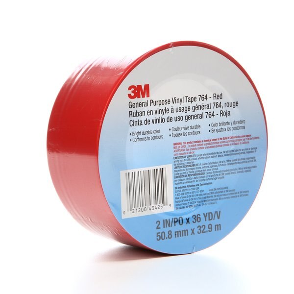Vinyl Tape, Red, 2