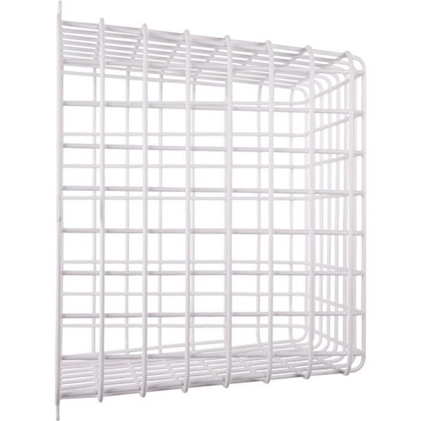 White Surface Mount Wire Cage, 12