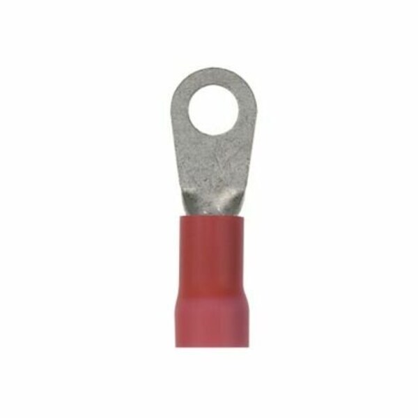 8 AWG Vinyl Ring Terminal #10 Stud PK25